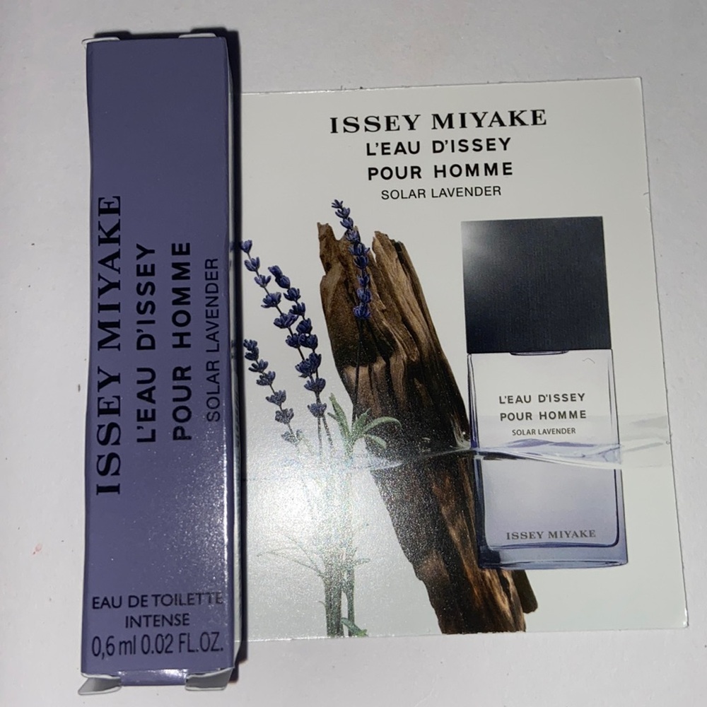 3/$15 New Issey Miyake l’eau d’issey pour homme solar lavender edt intense sampl